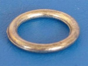 Lacing Ring 11/16" diameter. Mild Steel, Bright Zinc Plate: CEVaC IF5400