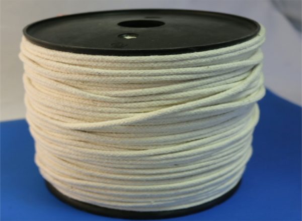 Cord, Braided Cotton 4mm diameter x 200M Reel: CEVaC IF5506